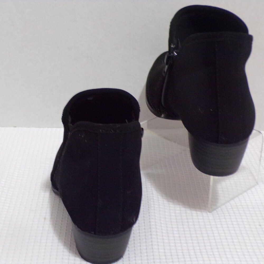 Falls Creek Angle Boot's w/Zipper Black Suede Uppers Size 6.5 Medium NEW - Picture 3 of 7